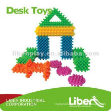 Pequeño y plástico Buliding bloques juguetes LE-PD002